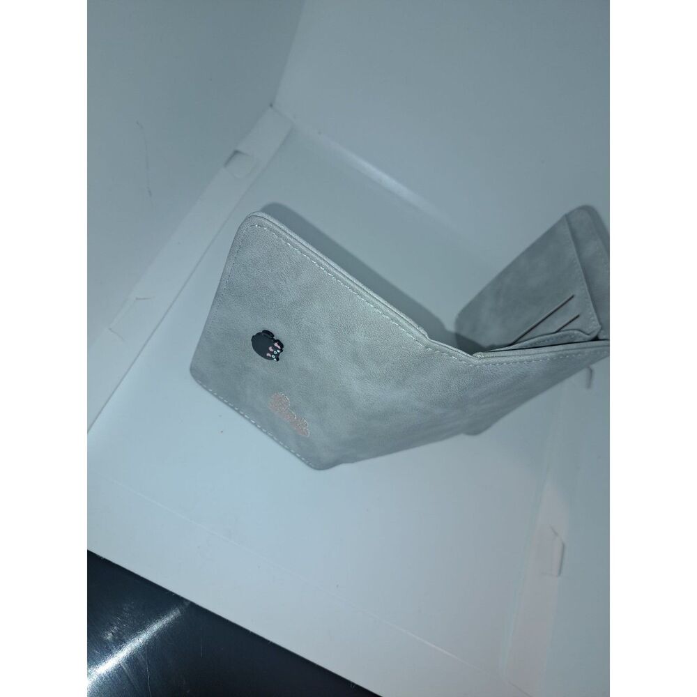 NEW CAT LOVE Wallet Made in Italy-Portafoglio Donna Con Cerniera Amore Gattino!!